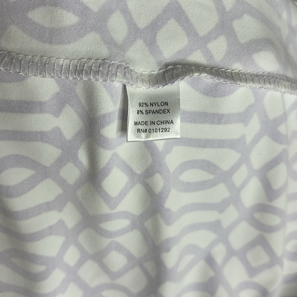 Lulu B summer dress, geometric purple and white design, size XL - Picture 9 of 9